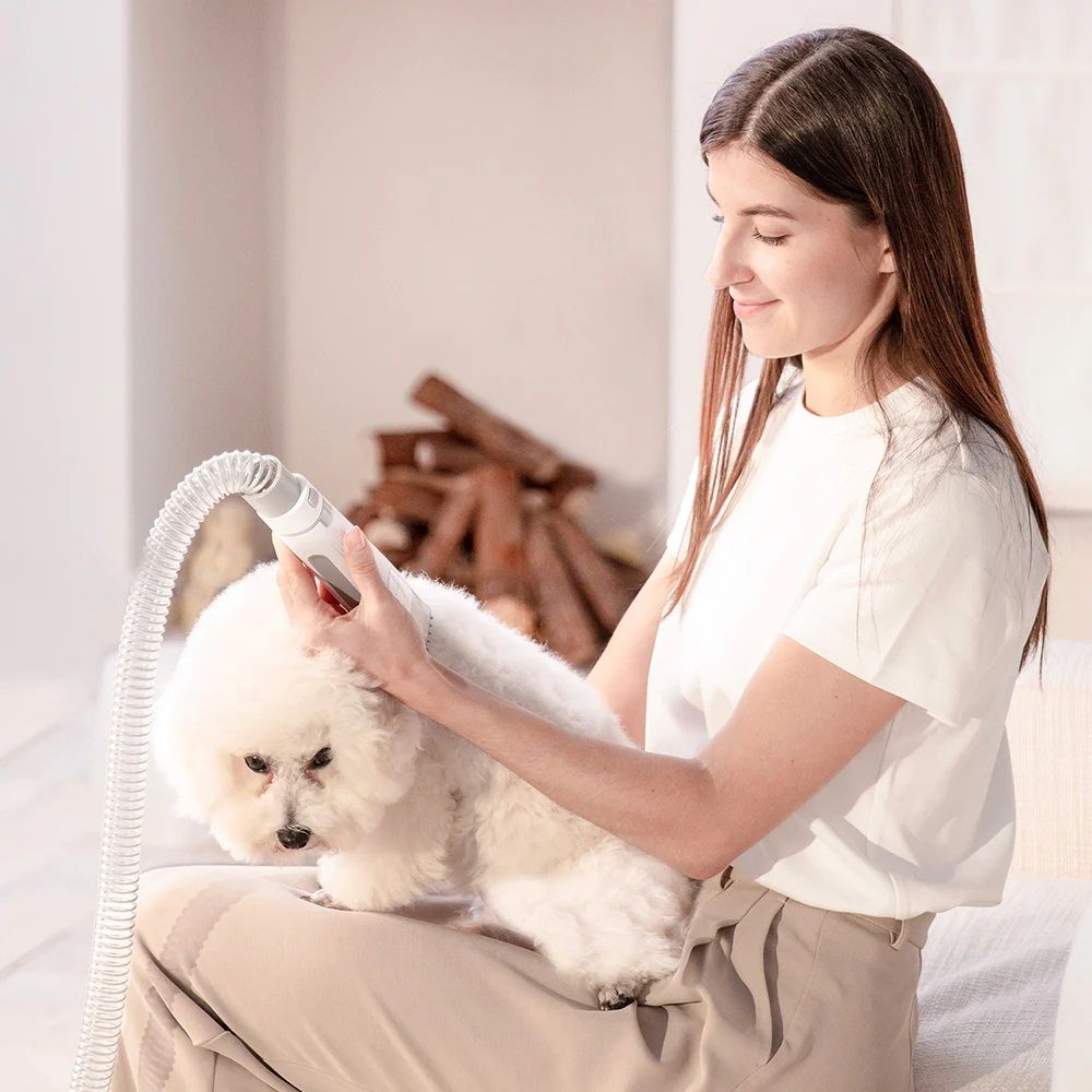 PETKIT AirClipper 5-in-1 Pet Grooming Kit | Vacuum Hair Remover | Dog & Cat Grooming Trimmer | Pet Vacuum Cleaner PETKIT - AirClipper 寵物5合1美容修毛器｜吸塵吸毛機｜寵物美容套件｜貓狗梳毛修剪機｜寵物吸塵機 香港原裝行貨 1年保養-Aquafilo