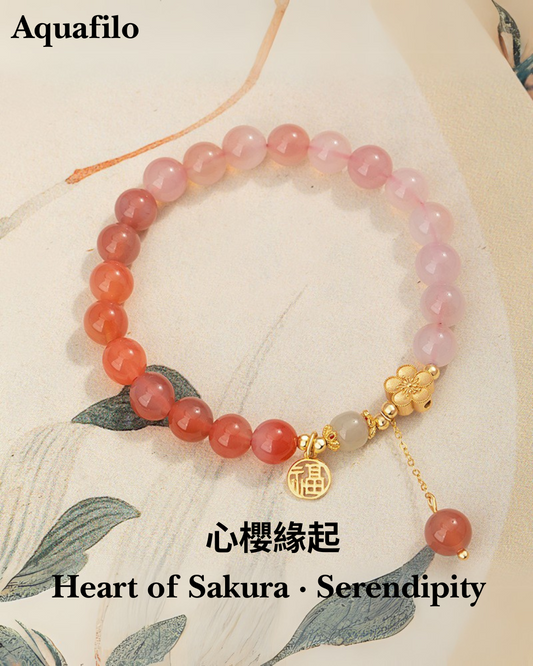 Aquafilo Heart of Sakura · Serendipity Bracelet