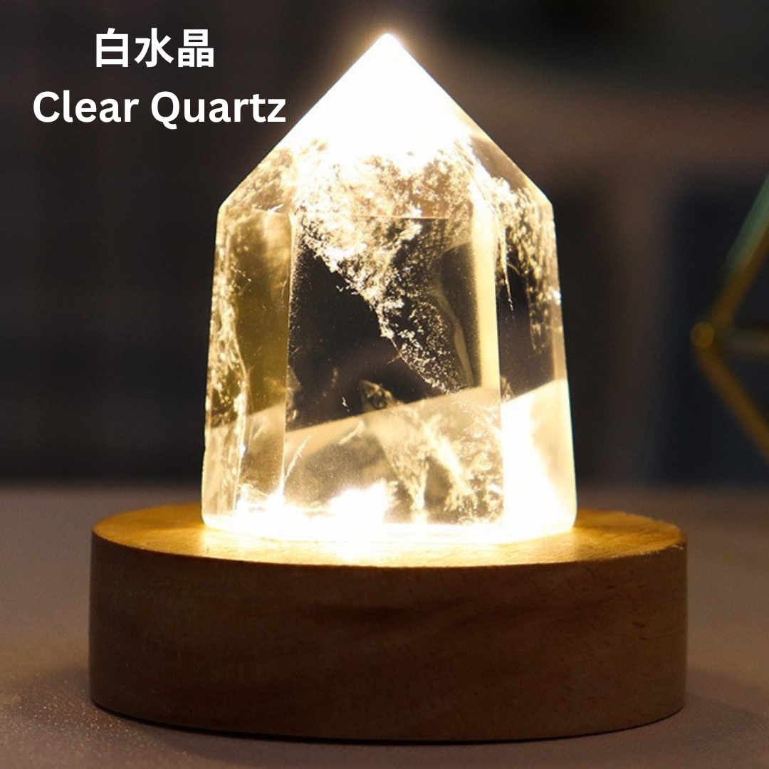 天然水晶柱LED小夜燈 Natural Crystal Column LED light