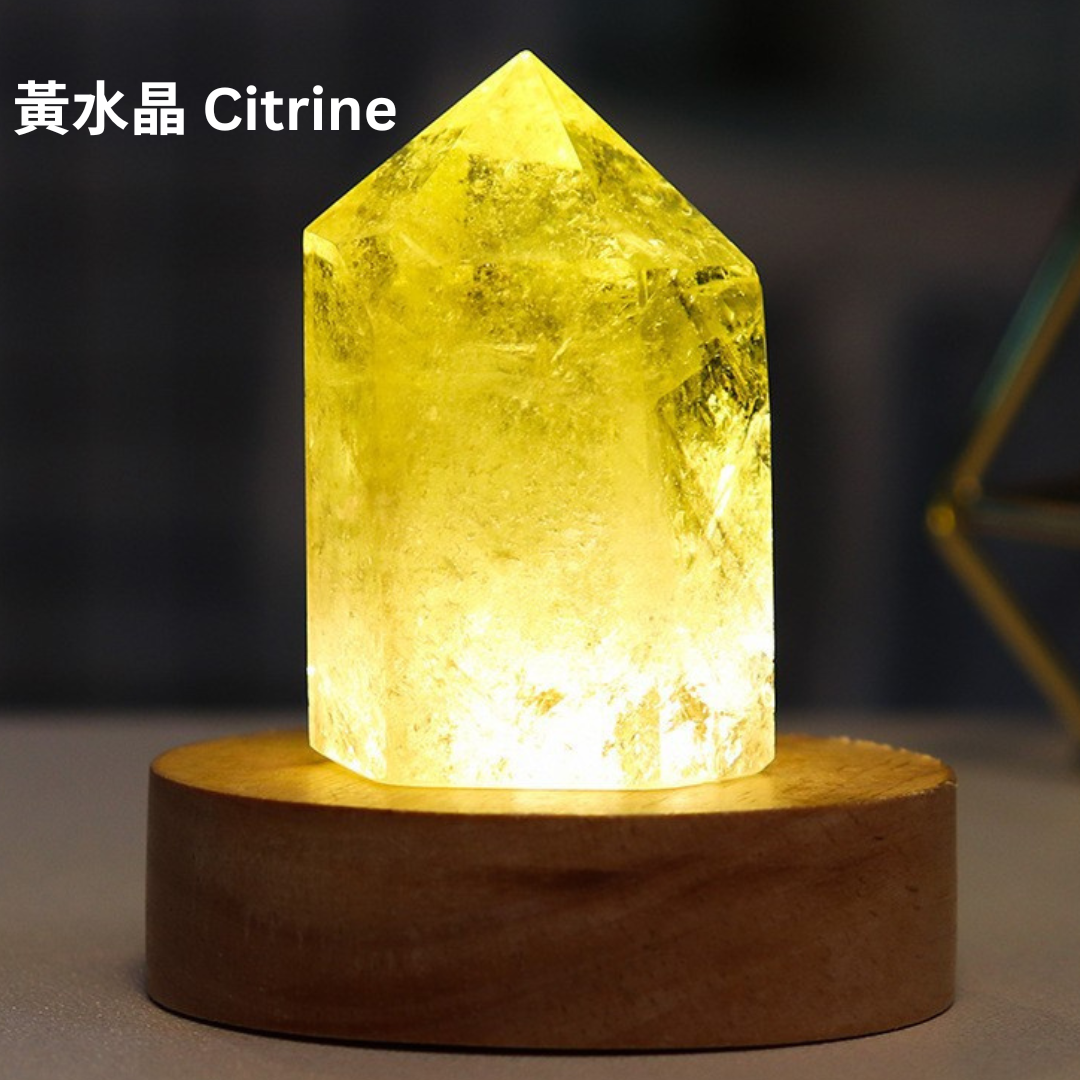 天然水晶柱LED小夜燈 Natural Crystal Column LED light