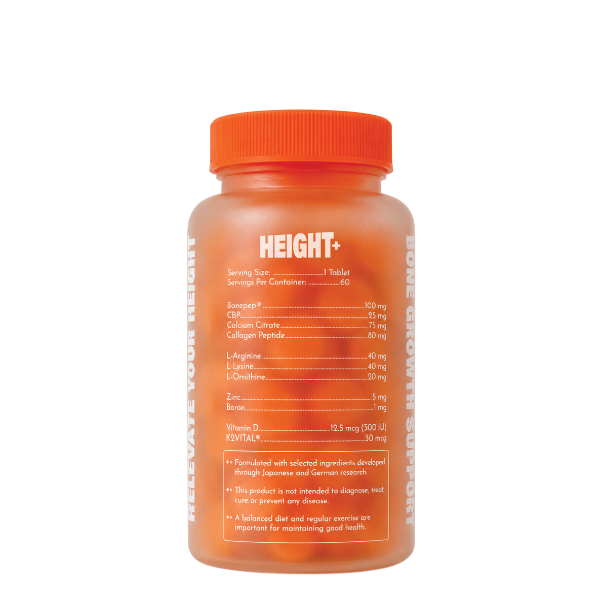 BOOSTER+ HEIGHT+ Bone Growth Nutritional Formula | 60 Tablets BOOSTER+ HEIGHT+ 成長骨骼營養配方｜60 片-Aquafilo