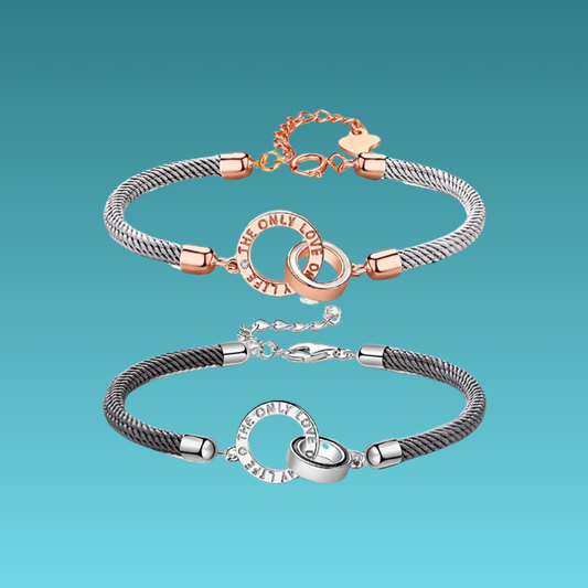 Mobius ring bracelets 1 pair 莫比烏斯環 S925純銀編織情侶手鏈 1對