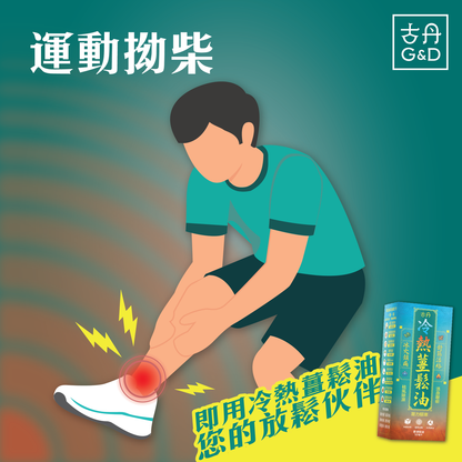 萬寧有售 香港原裝正貨 G&D 古丹冷熱薑鬆油50ML