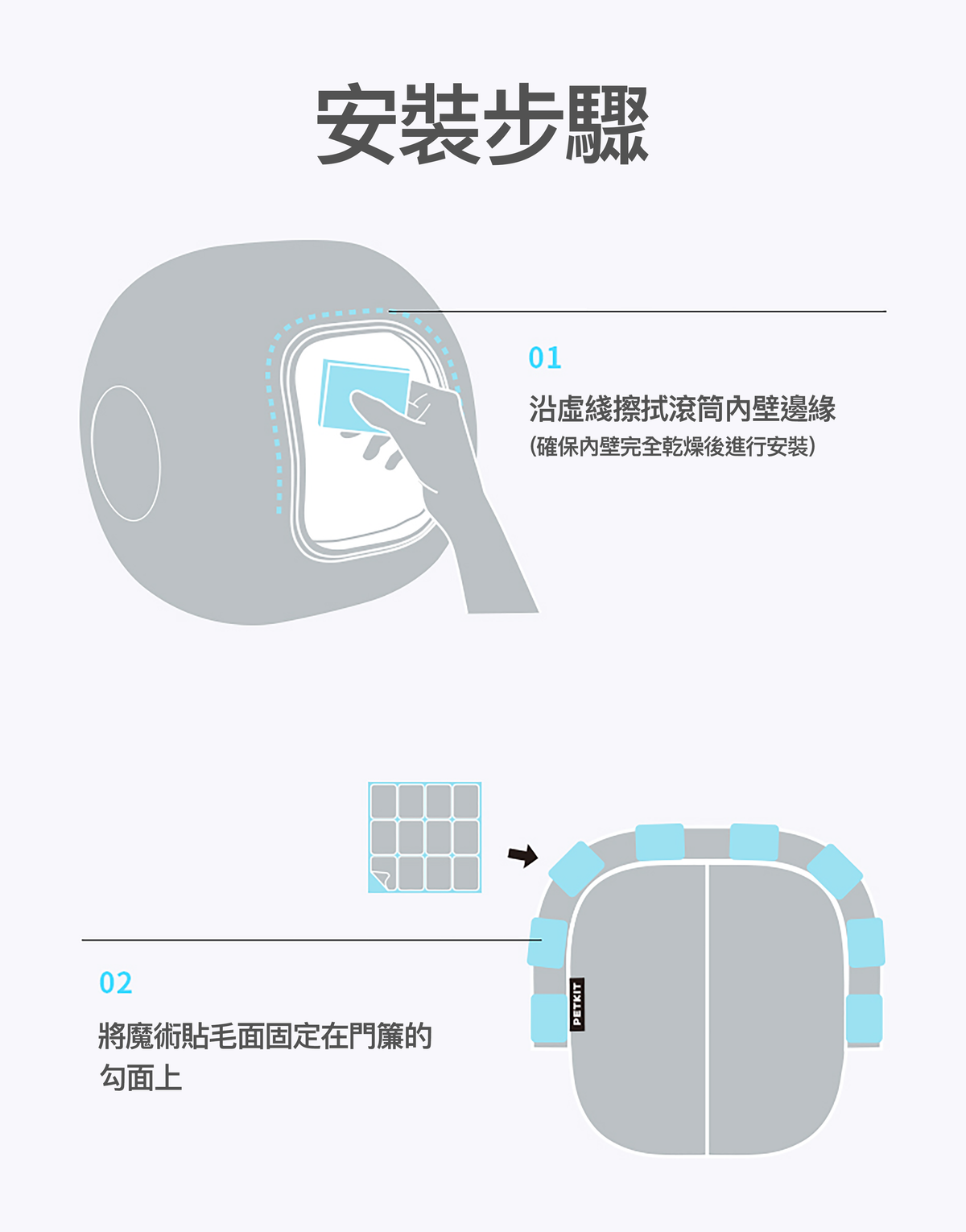PETKIT Magnetic Dust-Proof Door Curtain for Pura Max PETKIT - Pura Max 專用磁吸防塵門簾