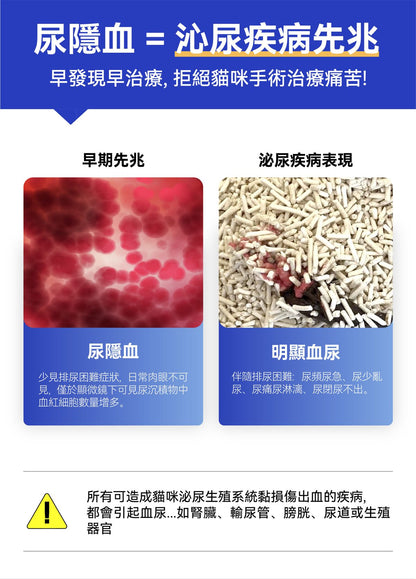 Dr. Vet – Miaomiao Test Cat Urine Occult Blood 3-Second Test Granules, 10g Dr. Vet - 秒秒測 貓咪隱血尿液3秒檢測顆粒 10g-Aquafilo
