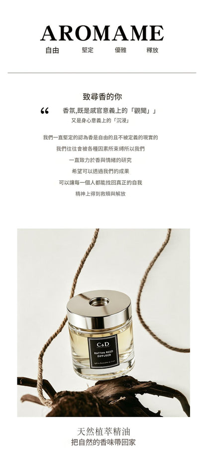 Luxury Hotel Scent Reed Diffuser | Long Lasting Indoor Fragrance 五星酒店香氛 200ml大容量無火香薰 藤條擴香 家用持久留香擺件 臥室衛浴高級香氛-Aquafilo