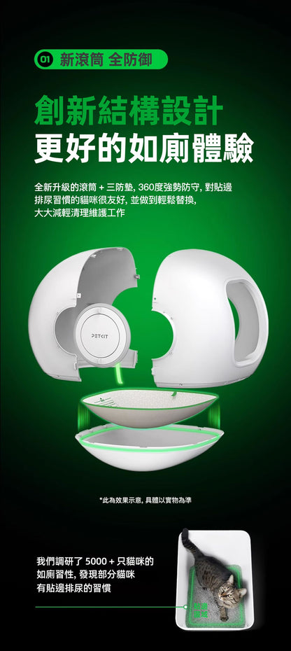 PETKIT - Pura Max 2 Smart Automatic Cat Litter Box PETKIT - Pura Max 2智能除臭殺菌自動貓廁所-Aquafilo