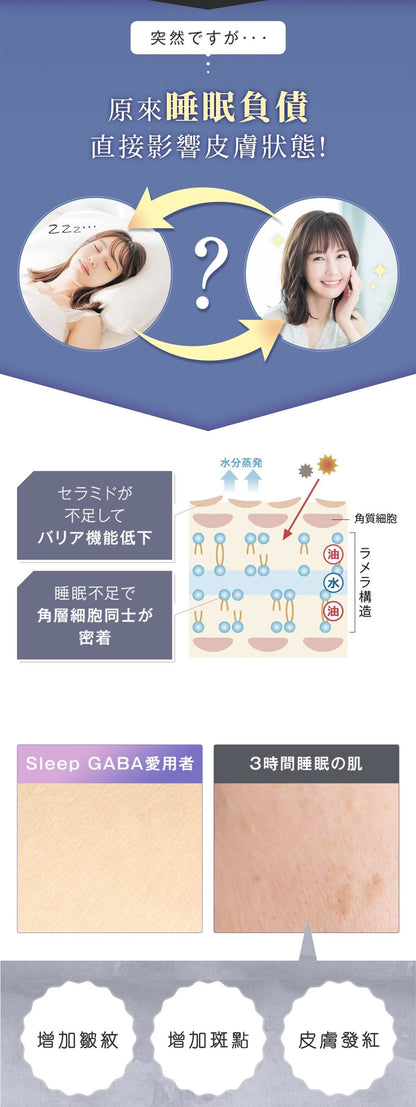 Feat - 深層好眠GABA 30粒 日本製造 解失眠 美容覺 深層睡眠 助眠 