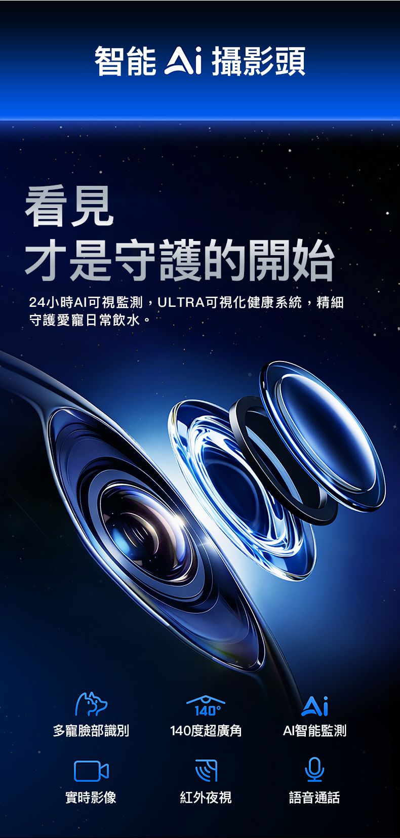 PETKIT - Eversweet Ultra AI Smart Water Fountain (Real-time Video / Clean & Dirty Water Separation / Automatic Flush & Refill / 5L Capacity) PETKIT - Eversweet Ultra AI鏡頭智能飲水機(實時影像/淨污分離/自動沖換/5L容量)-Aquafilo