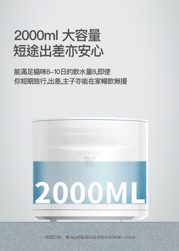 PETKIT - Eversweet SOLO 2 無線水泵智能寵物飲水機｜寵物飲水機｜寵物水機｜寵物淨水器｜過濾水機｜貓水機｜狗水機-Aquafilo