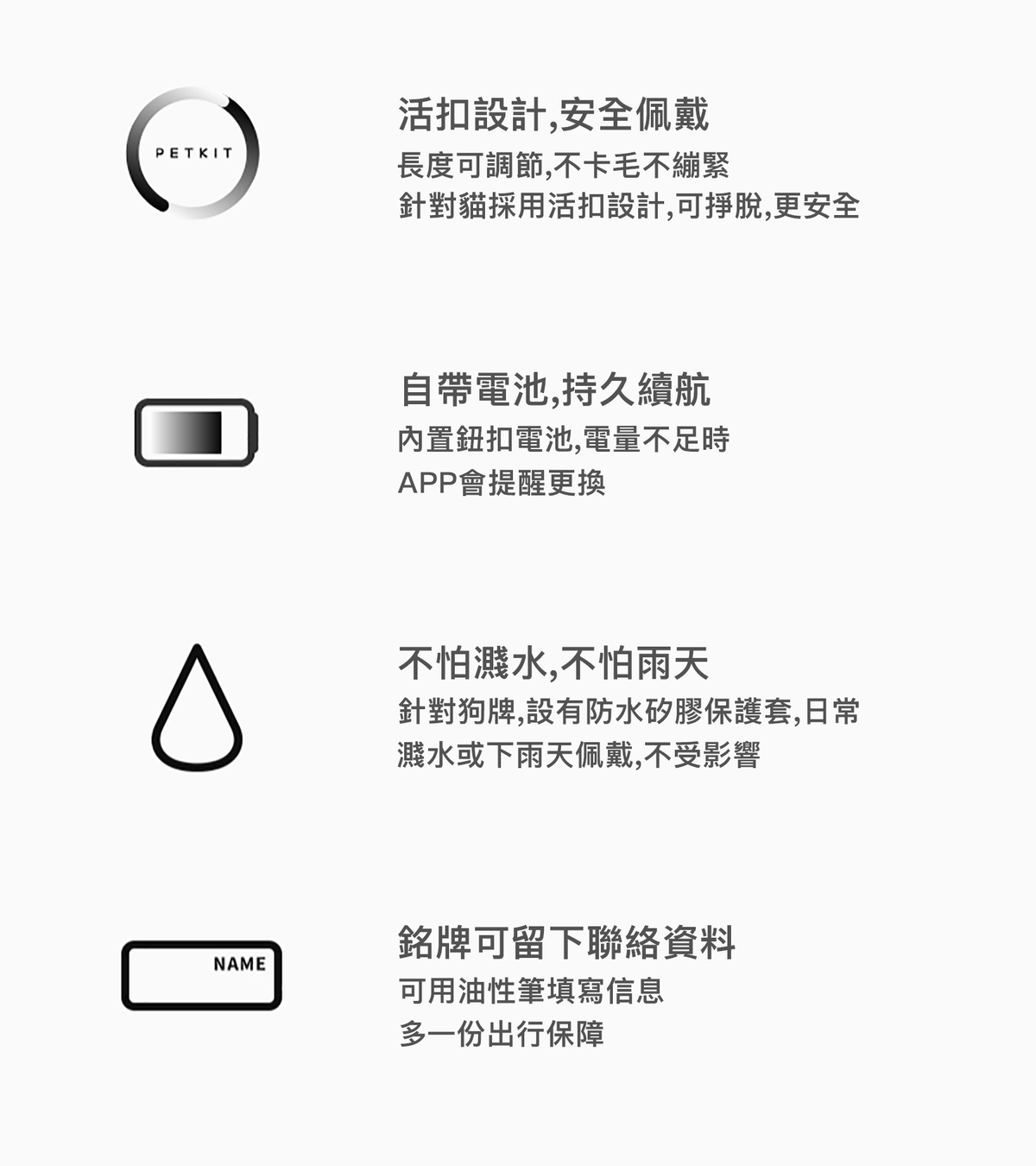 PETKIT - Fit 3 Smart Cat Tag PETKIT - Fit 3 智能貓牌-Aquafilo