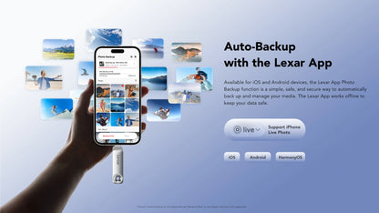 Lexar® JumpDrive® Solid State Dual Drive D50E USB 3.2 Gen 1 Type-C (5-year limited warranty, 400MB/s max read, 400MB/s max write)