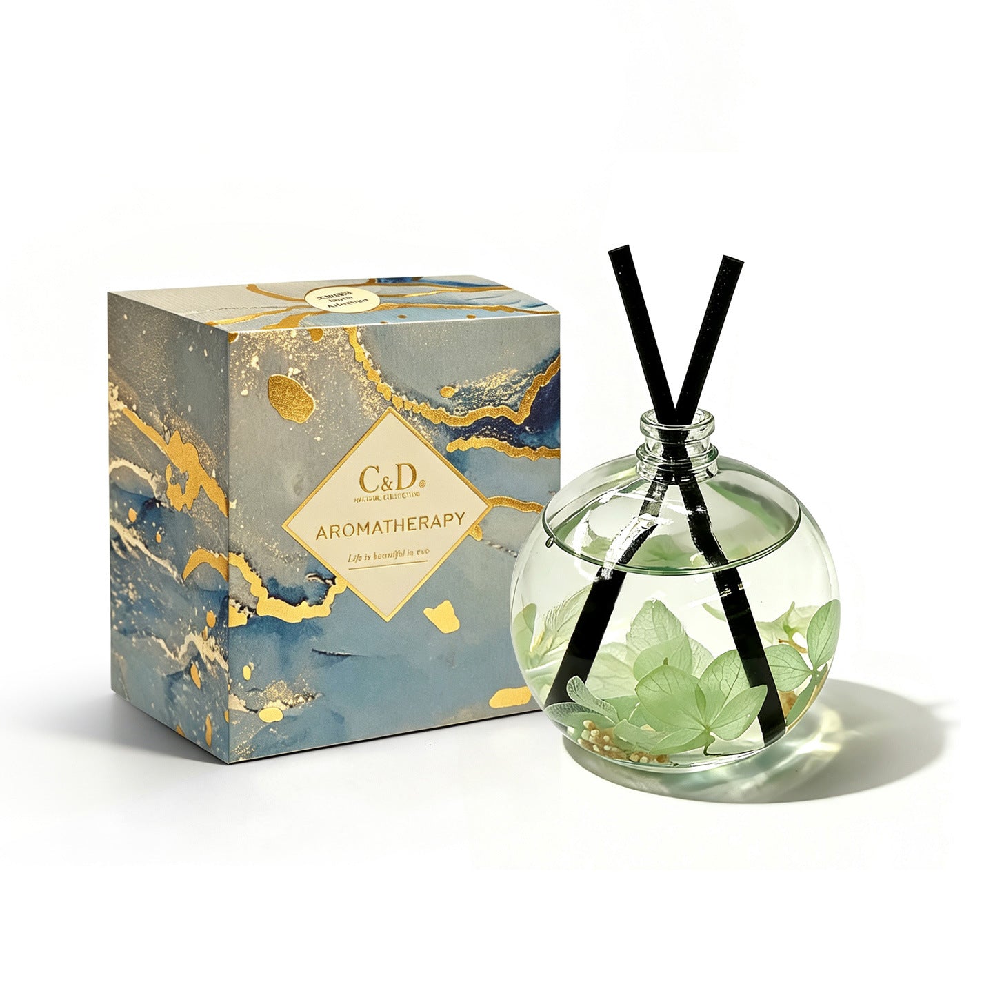 Streamer Premium Car Reed Diffuser for Men, Long-Lasting Mild Scent Ornament, Car Odour Eliminator Aroma Decor 流光東方植萃車載香薰 男士專用高級淡香擺件 車內持久除異味汽車香氛飾品-Aquafilo