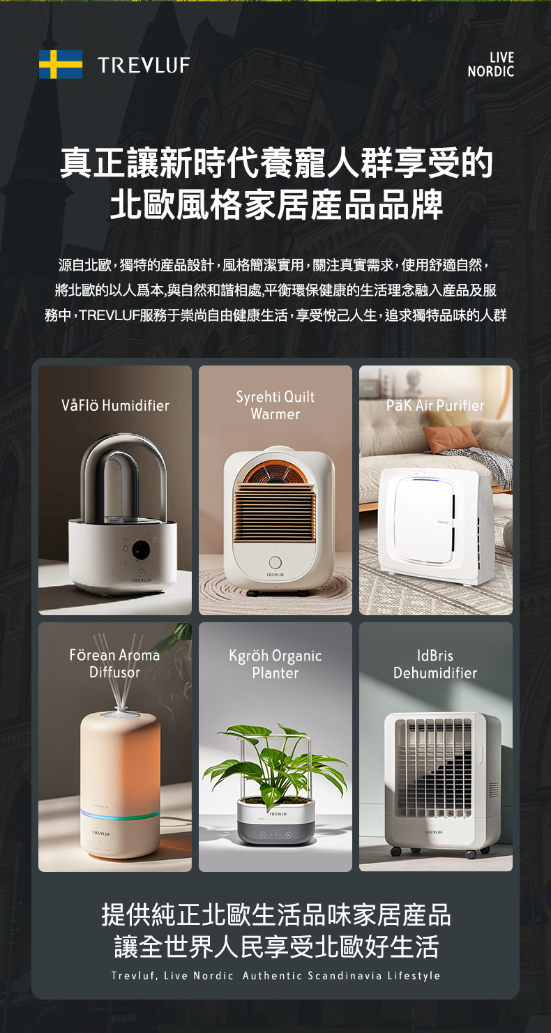 TREVLUF‑PäK Powerful Pet‑Hair Suction Smart Air Purifier Genuine licensed product | 2‑year warranty TREVLUF - PäK 強力吸毛智能空氣淨化機 原裝行貨 | 兩年保養-Aquafilo