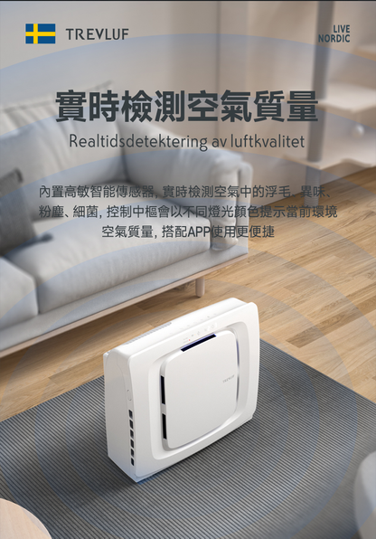 TREVLUF - PäK Max Powerful Hair-Absorbing Smart Air Purifier TREVLUF - PäK Max 強力吸毛智能空氣淨化機-Aquafilo