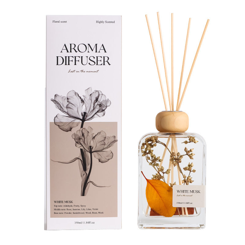 2026 New Preserved Flower Rattan Reed Diffuser | Cool Summer Home Fragrance Decor
