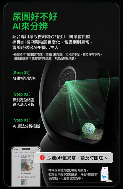 PETKIT 小佩 - PUROBOT MAX PRO 2 AI智能全⾃動貓廁所｜貓廁所｜智能貓廁所｜電動貓砂盆｜網絡攝影機｜監控｜寵物Cam｜IP Cam PETKIT - PUROBOT MAX PRO 2 Smart Automatic Cat Litter Box-Aquafilo