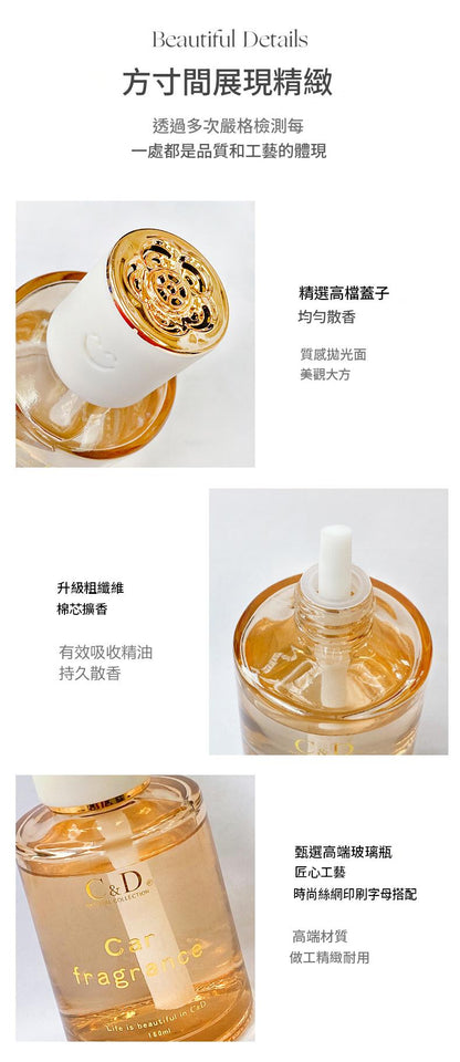 Style Cup‑Holder Car Diffuser 160ml | Imported Premium Scent by Master Perfumer | Safe for Mom & Baby | Multi‑Scene for Car Home Office 格調杯座車載香薰 160ml｜進口香料大師調香｜安全孕嬰適用｜車家辦公多場景適用-Aquafilo