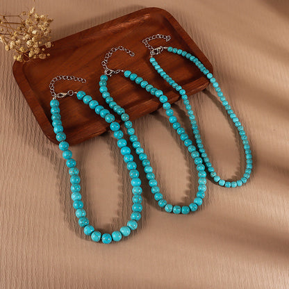 🩵Natural Turquoise Necklace for Men and Women