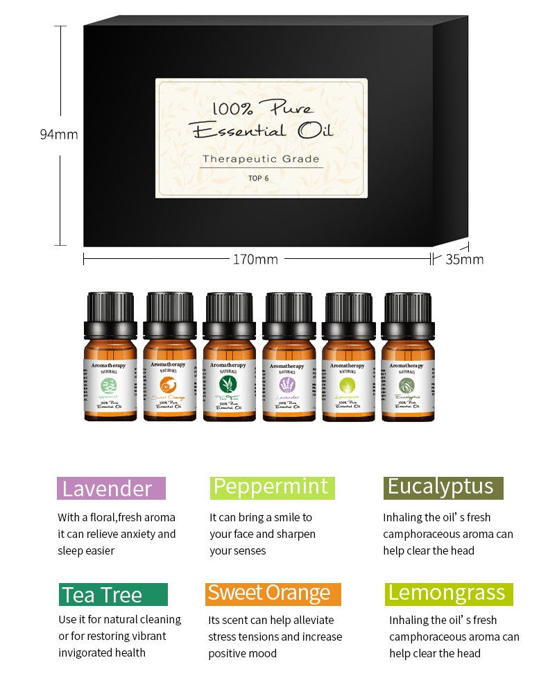 香薰精油禮盒6支裝 送禮 Pack of 6 Essential Oil Gift Set - Perfect for Gifting