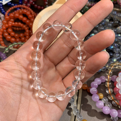 水晶之王 天然白水晶手鏈 純淨體 無冰裂 Natural Clear Quartz Bracelet