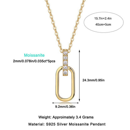 法式優雅 U型叠戴925銀鑽石鎖骨鏈 French Elegance U-Shaped Layered 925 Silver diamond Collarbone Chain-1013 Aquafilo