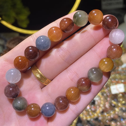 🐰收藏級彩兔毛手鏈 Collection Grade Rutilated Quartz Bracelet 8-14mm