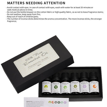 香薰精油禮盒6支裝 送禮 Pack of 6 Essential Oil Gift Set - Perfect for Gifting