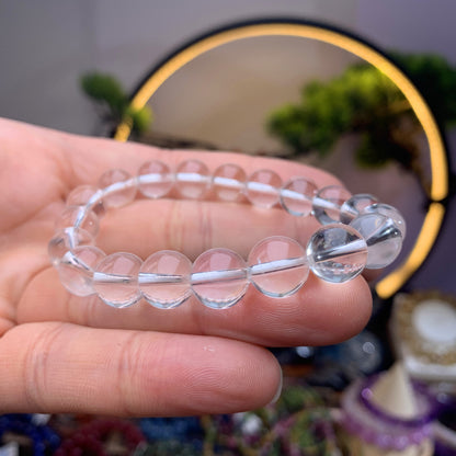 水晶之王 天然白水晶手鏈 純淨體 無冰裂 Natural Clear Quartz Bracelet