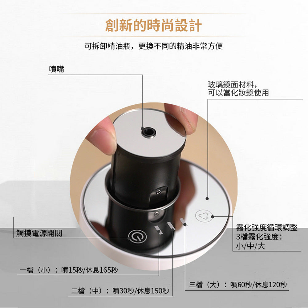 USB可充電便攜式旅行香薰機 USB Rechargeable Aromatherapy Diffuser 