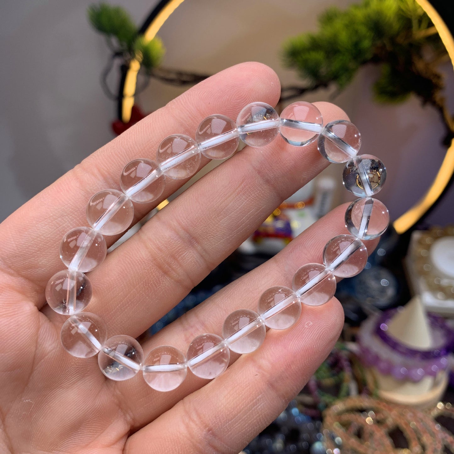 水晶之王 天然白水晶手鏈 純淨體 無冰裂 Natural Clear Quartz Bracelet