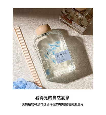 2026 New Preserved Flower Rattan Reed Diffuser | Cool Summer Home Fragrance Decor 26 年新款永生花藤枝香薰｜夏日清新香氛 居家療癒擺飾-Aquafilo