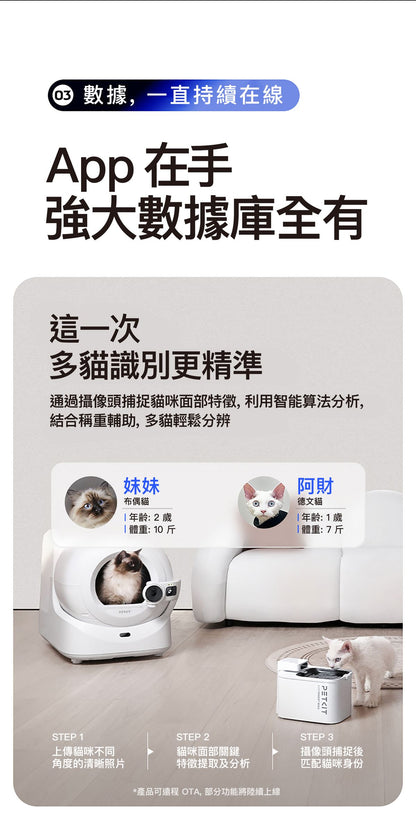 PUROBOT ULTRA AI Smart Automatic Cat Litter Box PUROBOT ULTRA AI 智能鏡頭全自動貓廁所-Aquafilo