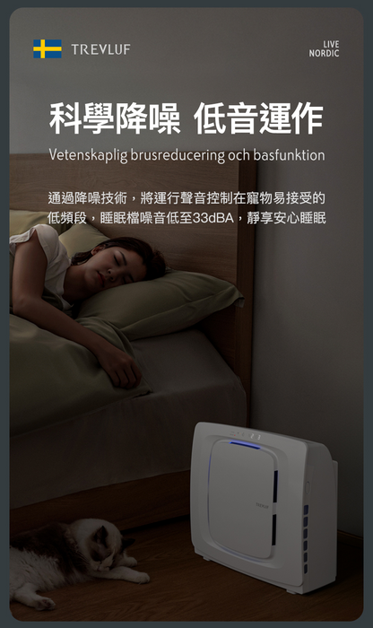TREVLUF‑PäK Powerful Pet‑Hair Suction Smart Air Purifier Genuine licensed product | 2‑year warranty TREVLUF - PäK 強力吸毛智能空氣淨化機 原裝行貨 | 兩年保養-Aquafilo