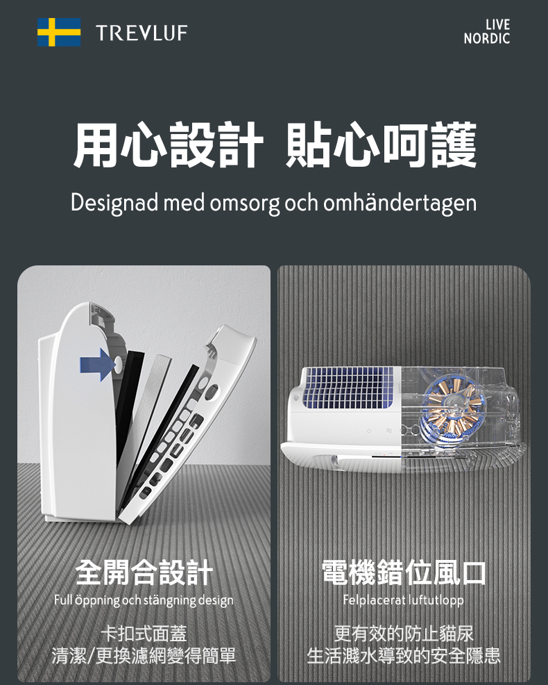 TREVLUF‑PäK Powerful Pet‑Hair Suction Smart Air Purifier Genuine licensed product | 2‑year warranty TREVLUF - PäK 強力吸毛智能空氣淨化機 原裝行貨 | 兩年保養-Aquafilo