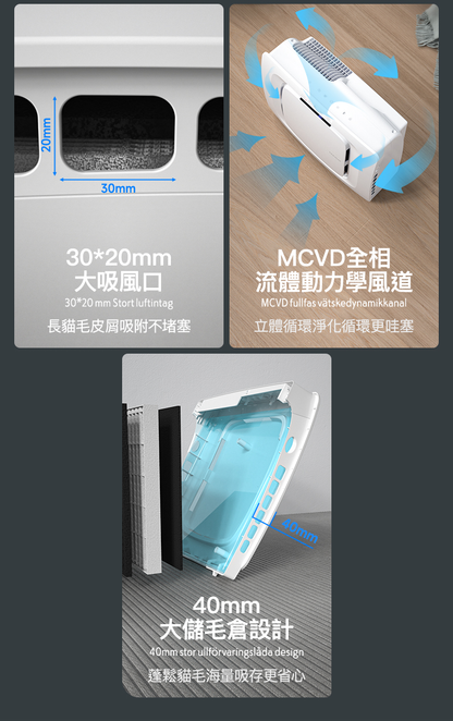TREVLUF‑PäK Powerful Pet‑Hair Suction Smart Air Purifier Genuine licensed product | 2‑year warranty TREVLUF - PäK 強力吸毛智能空氣淨化機 原裝行貨 | 兩年保養-Aquafilo