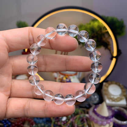 水晶之王 天然白水晶手鏈 純淨體 無冰裂 Natural Clear Quartz Bracelet