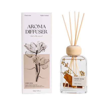 2026 New Preserved Flower Rattan Reed Diffuser | Cool Summer Home Fragrance Decor